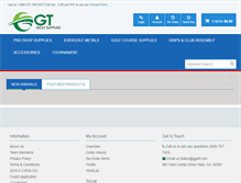 Tablet Screenshot of ggolf.com
